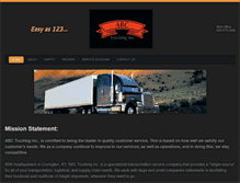 Tablet Screenshot of abc-trucking.com